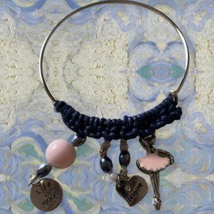 Silver Ballerina Bangle